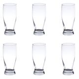 Jogo de copos para cerveja em vidro Lyor 6 peças incolor
