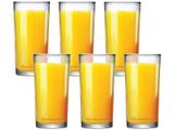 Jogo de Copos Vidro 255ml 6 Peças Ruvolo - Glass Company 680703