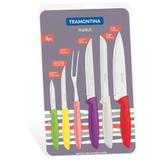 Jogo de Facas 6 Pcs Plenus Cores Sortidas Tramontina