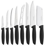 Jogo de Facas 8 Pcs Plenus Preto Tramontina