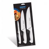 Jogo de Facas Inox 3 Peças Premium Tramontina 24499811