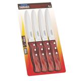 Jogo de Facas Jumbo Inox 4 Peças Polywood Vermelho - Tramontina