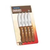 Jogo de Facas Jumbo para Churrasco 4 Peças Inox Polywood Tramontina Natural
