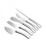 Jogo de Facas para Queijo de Aço Inox 5 Peças Oxford Rojemac Cinza