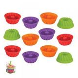 Jogo de Formas em Silicone para Mini Pudim com 12 Unidades - Uny home