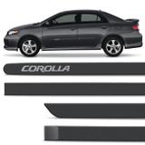 Jogo De Friso Lateral Corolla 2008 A 2019 Cinza Galáctico Cor Original Grafia Dupla Face - Zp