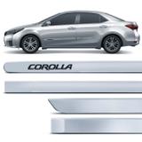 Jogo De Friso Lateral Corolla 2008 A 2019 Prata Super Nova Cor Original Grafia Dupla Face - Zp