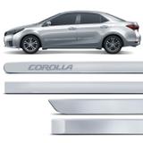 Jogo De Friso Lateral Corolla 2008 A 2019 Prata Super Nova Cor Original Grafia Dupla Face - Zp