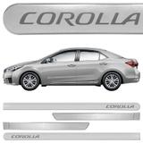 Jogo de Friso Lateral Corolla 2015 a 2019 Prata Supernovo - Sean car