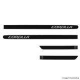 Jogo De Friso Lateral Corolla 2015 A 2019 Preto Eclipse Cor Original Grafia Dupla Face - Zp