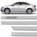 Jogo De Friso Lateral Cruze 2012 A 2019 Prata Polaris Cor Original Grafia Dupla Face - Zp
