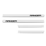Jogo De Friso Lateral Ranger 2013 A 2019 Branco Ártico Cor Original Grafia Dupla Face - Zp