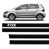 Jogo de Friso Lateral Tipo Borrachão Fox 2003 a 2018 Preto 4 Portas Grafia Alto Relevo - Sanfil