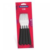 Jogo de Garfos de Mesa Inox 12 Peças Leme Tramontina 23182900 Preto