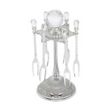 Jogo de Garfos para Petisco com Suporte Plated Prata - Lyor