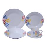 Jogo de Jantar 20 Peças Porcelana Innova - Floral Candy 25,5 cm - Evolux