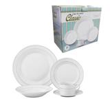 Jogo De Jantar 20 Pecas Porcelana Xicara Jantar Cozinha Casa - Dmbrasil