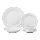Jogo De Jantar 20 Pecas Pratos Porcelana Linha Fina Xícara Cozinha Jantar (DMP4221) - Dm brasil