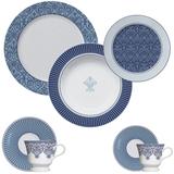 Jogo De Jantar 42 Peças Porcelana Arabesco 273303000 Germer