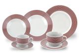 Jogo de Jantar 42 Peças Porcelana Fina 907 Class Home