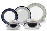 Jogo de Jantar 42 Peças Porcelana Fina 909 Class Home