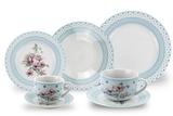 Jogo de Jantar 42 Peças Porcelana Fina 910 Class Home