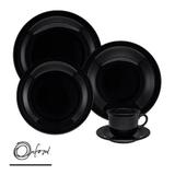Jogo de Jantar e Chá 20 Peças Oxford Linha Daily Black