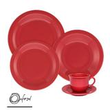 Jogo de Jantar e Chá 20 Peças Oxford Linha Daily Red