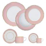 Jogo de Jantar em Porcelana Royal Rosê 42 peças - Germer