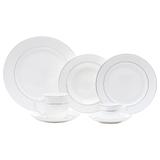 Jogo de Jantar Nice Silver de Porcelana 42 peças - Decorafast