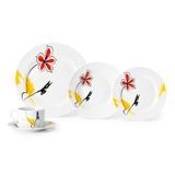 Jogo De Jantar Porcelana 20 Peças Innova - Floral Bloom 27 Cm