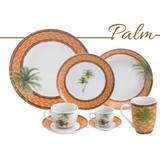 Jogo de Jantar Porcelana Super White Palm 42 peças Woolf - Wolff
