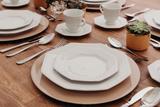 Jogo De Jantar Prisma Branco 30 Peças Porcelana Schmidt