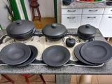 Jogo de Jantar Serve 5 Pessoas, Panelas e Pratos - Loja do sitio