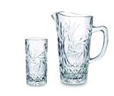 Jogo de Jarra com 6 Copos 266 ml Pinwheel Incolor - Day home