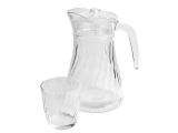 Jogo de Jarra de Vidro 1350 ML com 4 Copos 200 ML - Comercialize