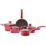 Jogo de Panela Brinox C.L Optima 5Pçs Vermelho Carmine 4792/100