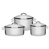 Jogo de Panela Inox 3 Peças Solar Tramontina