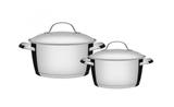 Jogo de Panelas 2 Peças Inox Allegra Tramontina 65660230