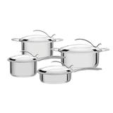 Jogo de Panelas 4 peças Aço Inox Rotonda Ceramic Tramontina 65460020