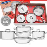 Jogo De Panelas 4 Peças Brava Aço Inox Tramontina