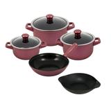 Jogo De Panelas 4 Peças Duo Rose Gold + Assadeira Ceraflame