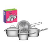 Jogo de Panelas 4 peças Inox Allegra Tramontina