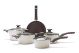 Jogo de Panelas 5 Peças Ceramic Life Optima Nata - Tramontina
