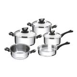 Jogo De Panelas 5 Peças Tramontina 65720010 Solar Fundo Triplo Inox