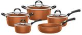 Jogo de Panelas 5pc Antiaderente Mônaco Cobre Tramontina