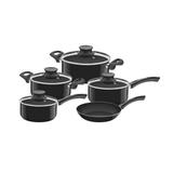Jogo de Panelas 5PCS Preto - Sortidos de Aluminio C/ REV. Antiaderente e Silicone - Tramontina