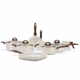 Jogo de Panelas 8 Pcs Vanilla Ceramic Life Smart Plus 4791/105 - Brinox