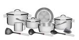 Jogo De Panelas Aço Inox Com Fundo Triplo 10 Peças Tramontina 65510/683 - Tramontina farroupilha