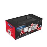 Jogo de panelas aço inox com fundo triplo 3 pçs SOLAR TRAMONTINA